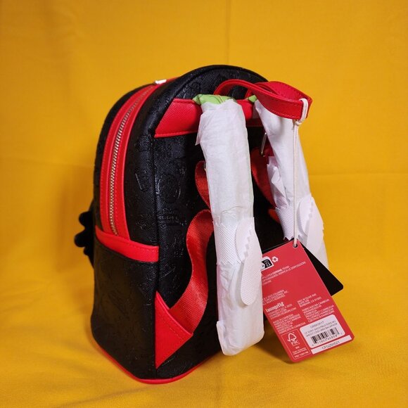 Loungefly Ghostbusters Logo Glow in the Dark Halloween Mini Backpack NEW - Picture 6 of 12